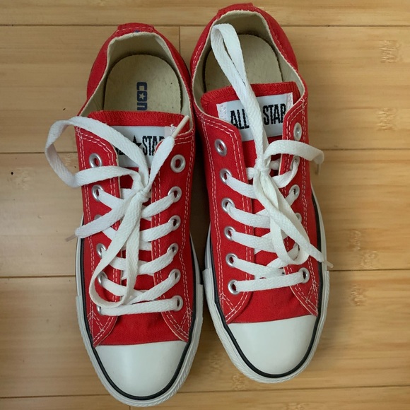 Red Unisex Converse.